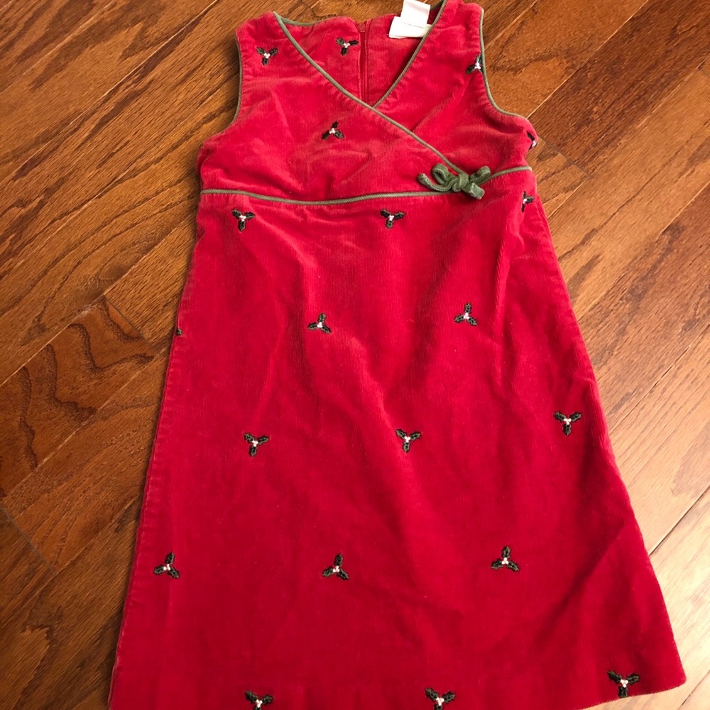 Red Corduroy Holly Dress